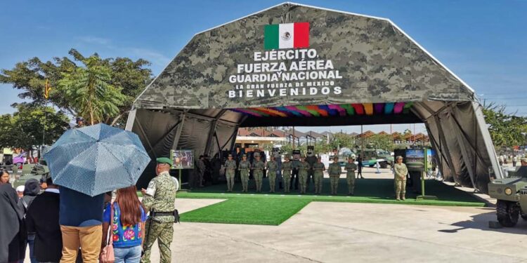 Fotos: Jesús Santiago // Este viernes, fue inaugurada en el Parque Primavera la exposición interactiva “La Gran Fuerza de México”, que promueve la Secretaría de la Defensa Nacional (Defensa).