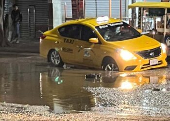 Foto: cortesía // Las lluvias exhiben la mala calidad de las obras en la Zona Metropolitana de Oaxaca.