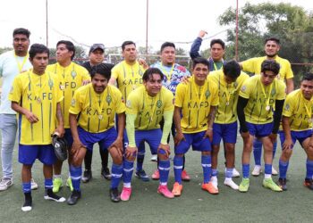 Fotos: Leobardo García Reyes // Mamba Negra es el campeón de categoría Libre del futbol 7 de Ocotlán de Morelos.