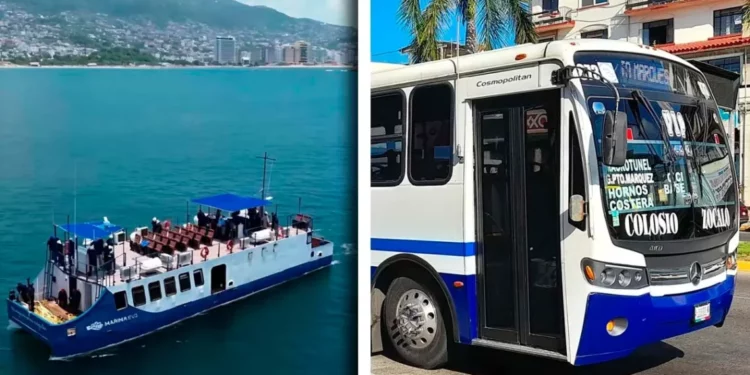 Sheinbaum inaugura ‘Marinabus’, transporte turístico en Acapulco