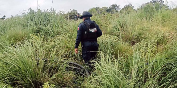 Personal de Pemex confirmó que uno de los ductos presentaba una perforación.