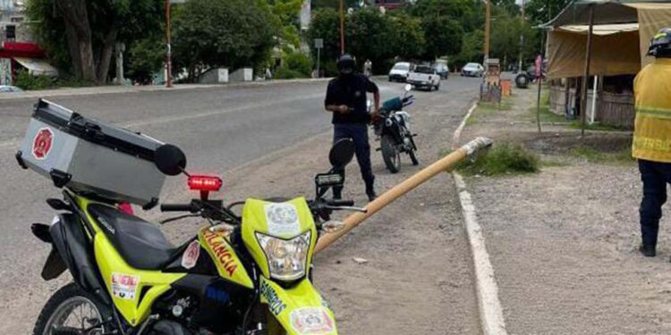 Presuntamente fue impactado por un vehículo de motor que se dio a la fuga.