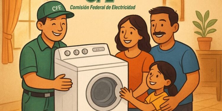 CFE renueva lavadoras y electrodomésticos viejos con programa ASI