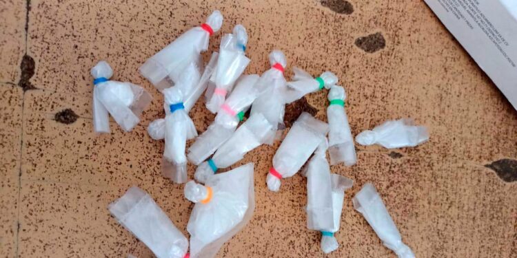 Se hallaron diversas dosis de drogas.