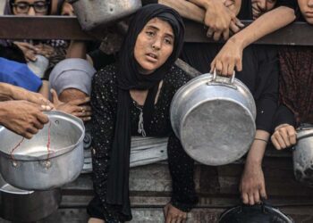 En Gaza, no soportamos el dolor del hambre.