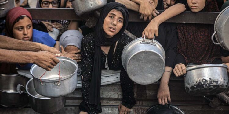 En Gaza, no soportamos el dolor del hambre.