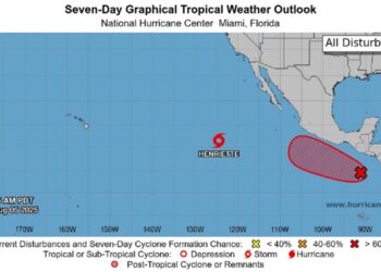 Onda tropical número 20 con alta probabilidad de evolucionar a ciclón tropical: Protección Civil
