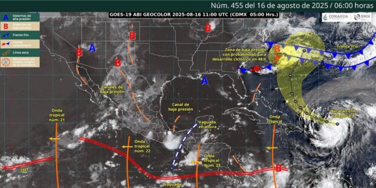 Se prevén chubascos, tormentas y rachas de viento en algunas zonas de Oaxaca