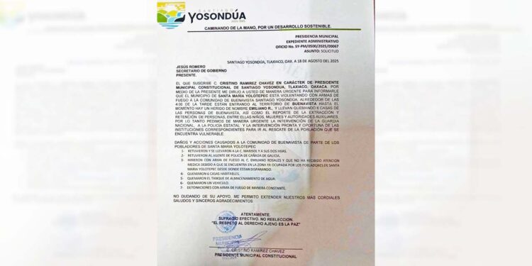 Incursión en la Mixteca, denuncian casas quemadas en Yosondúa