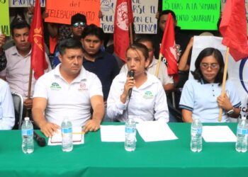 Foto: Adrián Gaytán // La huelga afectaría a más de 4 mil estudiantes de casi un centenar de telebachilleratos distribuidos en las diferentes regiones del Estado.