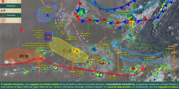 Prevén lluvias con tormentas, rachas de viento y niebla densa en regiones de Oaxaca