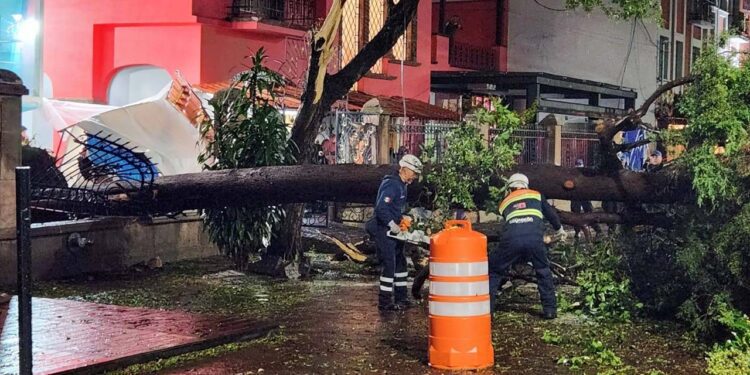Tromba pone en jaque a la Cdmx.