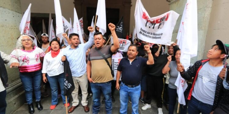 Integrantes de organizaciones sociales acusan a autoridades estatales y federales de formar parte de las acciones de despojo contra las comunidades.