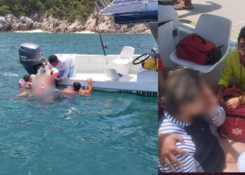 Convulsiona turista capitalina mientras hacía snorkel en Playa La Entrega