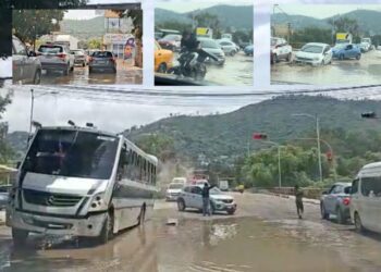 ¡Calles en ruinas y peligrosas trampas! Lluvias revelan el deterioro vial; urbano queda embancado