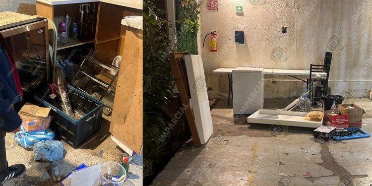 Denuncian robo de productos al interior del mercadito Alcalá, ubicado en el andador turístico.