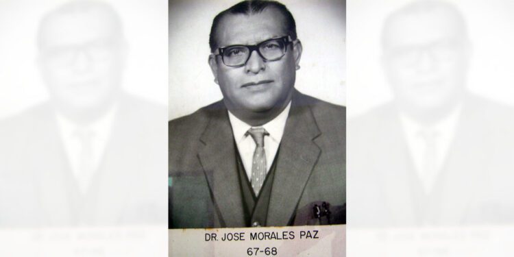 José Morales Paz fue director de la Escuela de Medicina y Cirugía en el período de 1967 a 1968.