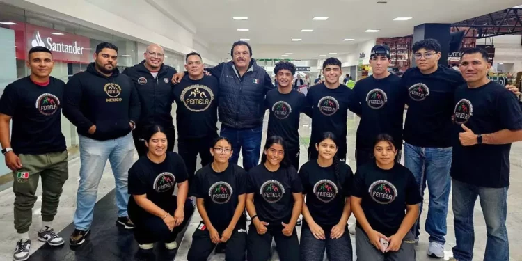 Esta es la delegación de lucha.