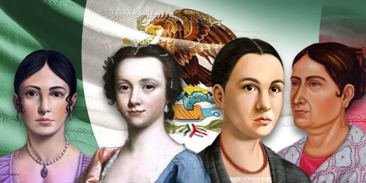 En el zócalo de la ciudad de Oaxaca también se encuentra una exposición denominada "Mujeres en la Patria".