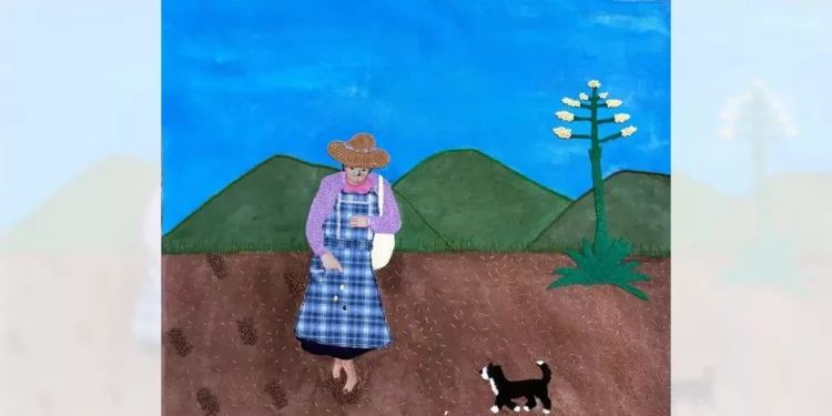 Foto: cortesía // En esta comunidad de la región Valles Centrales de Oaxaca más de 10 artistas presentarán los bordados en torno al tema del maíz.