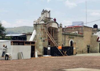 Fotos: Jesús Santiago López // Personal de la basílica señaló que el acceso se iba a restaurar con contribuciones de la feligresía.