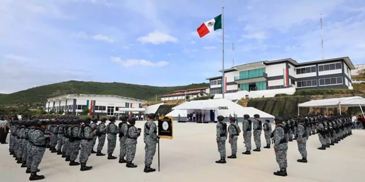 Foto: redes sociales // Ceremonia de toma de posesión del nuevo Coordinador Estatal de la Guardia Nacional (GN) en Oaxaca.