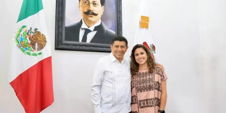 El gobernador Salomón Jara estuvo en compañía de Catalina Monreal Pérez (Caty Monreal), directora general del Instituto Nacional de la Economía Social (INAES).