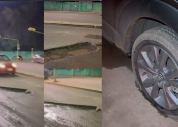 “¡Esto no es un bache, es una trampa!” Indignación viral por hoyo frente a KIA en Oaxaca