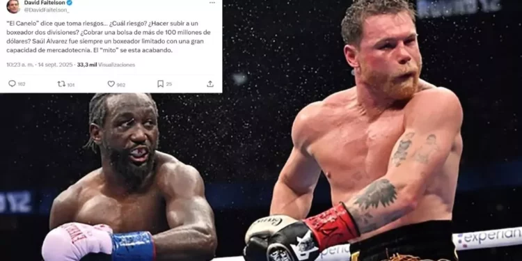 “Canelo cayó y el mito también”: Faitelson revienta al tapatío tras derrota ante Crawford