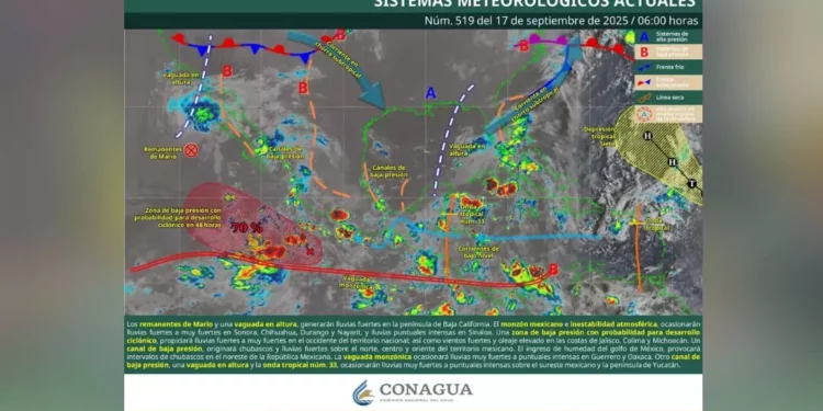 Se desata el temporal en Oaxaca: lluvias torrenciales, vientos y mar embravecido golpean al estado