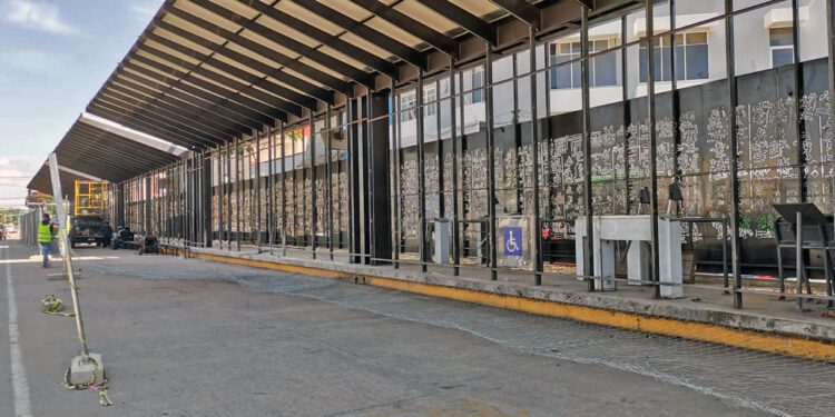 Foto: Jesús Santiago López // De las estaciones construidas originalmente, es la ubicada en la zona del Mercado de Abasto la que más trabajo requiere.