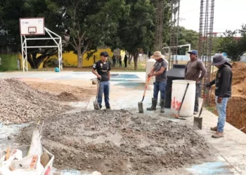Techan cancha de usos múltiples en San Martín Mexicapan