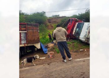 El accidente se suscitó a la altura de la agencia de San Francisco Paxtlahuaca.