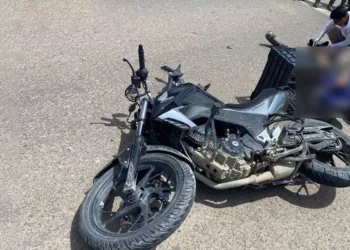 El motociclista quedó severamente lesionado.
