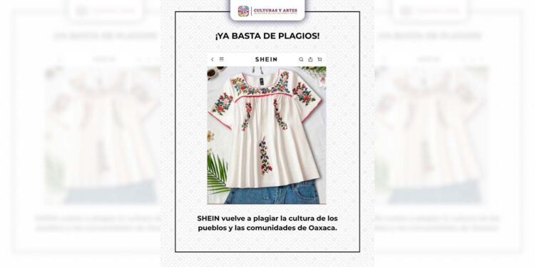 Foto: cortesía // El gigante chino Shein mantiene en su página más productos que copian los bordados de otras comunidades de Oaxaca y del país.