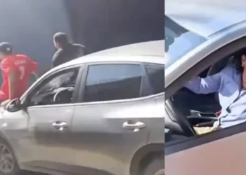 “Lady Laborío”: Indignación en el Istmo por mujer que atropella retén escolar en pleno ingreso de niños