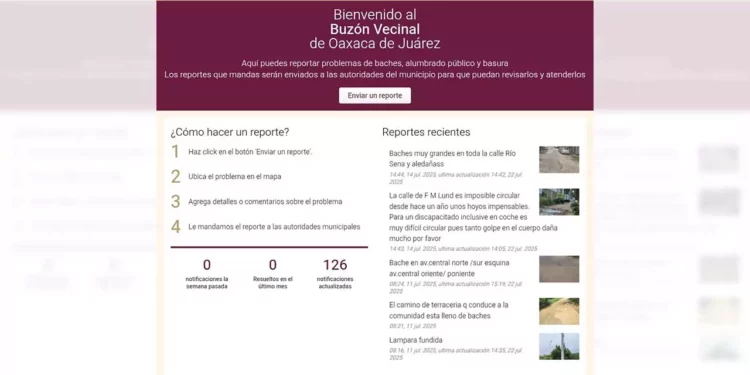 La plataforma web muestra que aproximadamente 20 denuncias ciudadanas han sido atendidas.