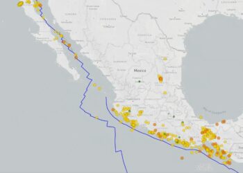 Hasta las 17:30 horas del lunes, el Sismológico reportó 6 sismos superiores a los 3 grados en Oaxaca.