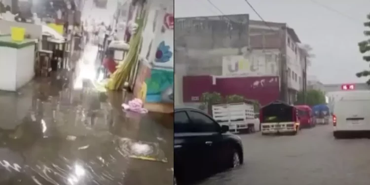 Se inunda Mercado Benito Juárez en Ixtepec: lluvias evidencian omisión y abandono del gobierno municipal