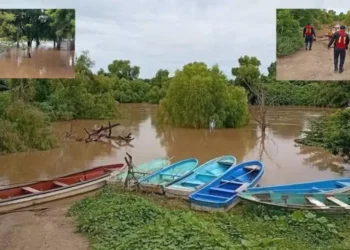 Ríos desbordados ponen en alerta a comunidades del Istmo de Tehuantepec