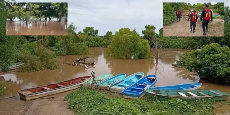 Ríos desbordados ponen en alerta a comunidades del Istmo de Tehuantepec
