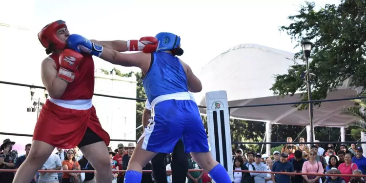 Los pugilistas oaxaqueños mostraron su talento.