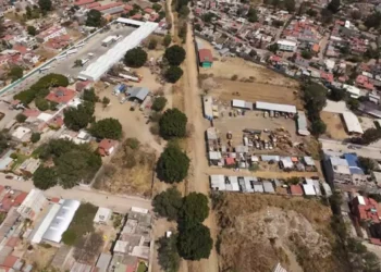 Foto: Infonavit // Predio donde se construyen pie de casa del Infonavit en San Jacinto Amilpas como parte del Programa Nacional de Vivienda.
