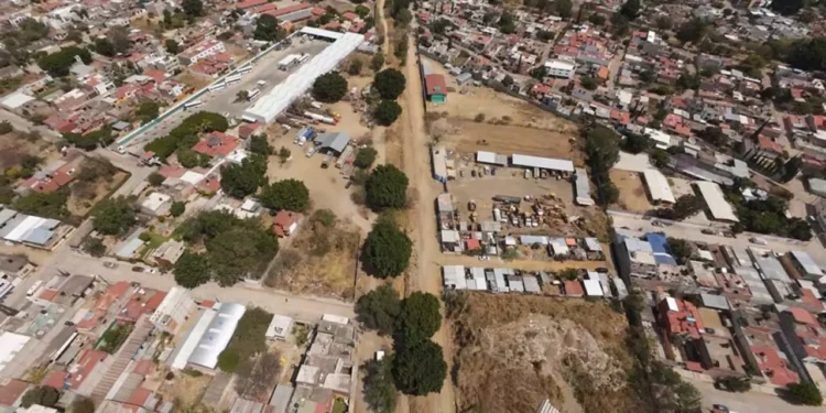 Foto: Infonavit // Predio donde se construyen pie de casa del Infonavit en San Jacinto Amilpas como parte del Programa Nacional de Vivienda.