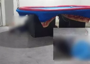 Peritos realizaron las diligencias en el el Billar El Grellas tras el asesinato de Justino D. R., conocido como “El Verdulero”.