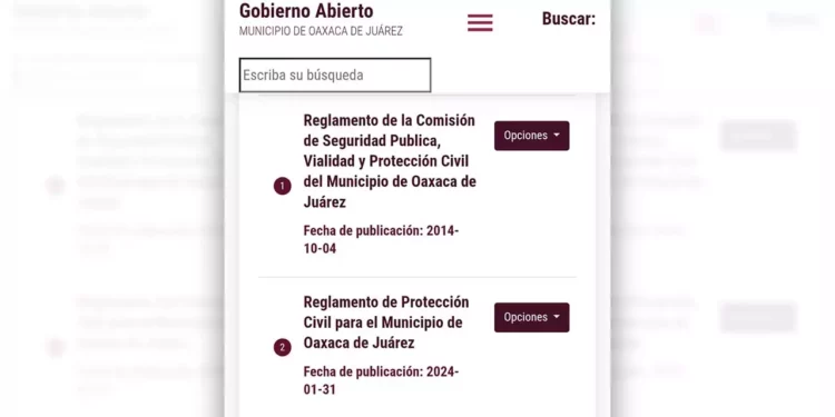 El cabildo también modificó el reglamento de Catastro, pero éste aún no aparece en el portal.