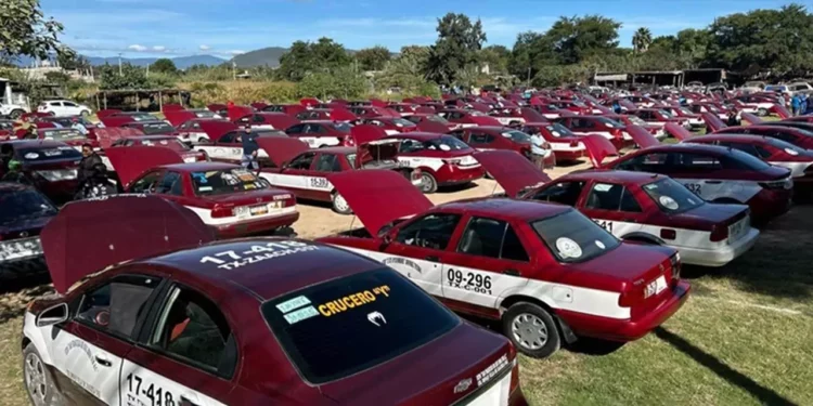 Foto: cortesía // Las unidades detectadas con irregularidades en la zona de Ánimas Trujano.