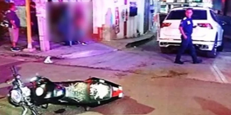 Los vehículos involucrados fueron una motocicleta y una camioneta.