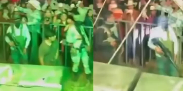 ¡Fusiles en la fiesta! Video de grupo armado desata polémica en Sola de Vega!