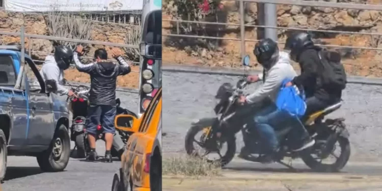 VIDEO | Atraco a motociclista impacta a la ciudad de Oaxaca